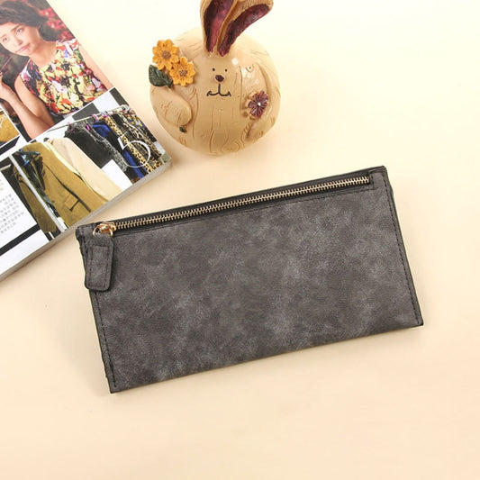 Ladies Long Wallet Simple Style Coin Purse Leather Thin Wallets
