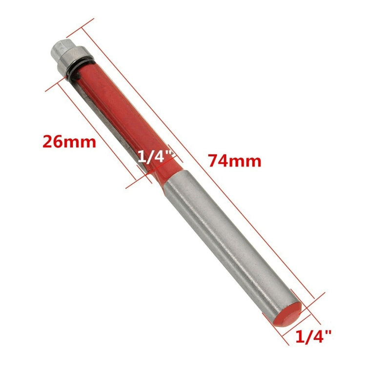 1 Pcs Flush Trim Router Bit 1/4'' Shank Carpentry Flush Trim, Trim Router Bit