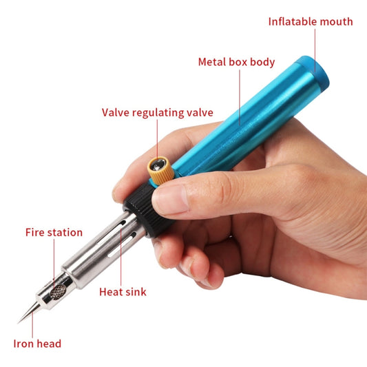 Hot Air Gun Multi-function Adjustable Temperature Gas Soldering Iron Cordless Welding Pen, Cordless Welding Pen