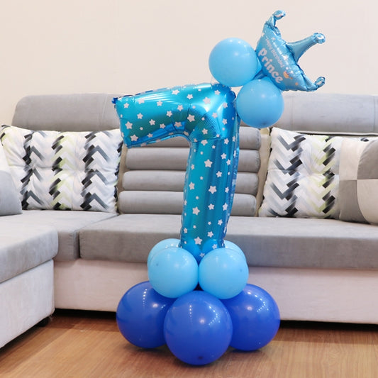 Number Foil Balloon Happy Birthday Decoration, Number 7, Number 4, Number 1, Number 3, Number 2, Number 6, Number 5, Number 0, Number 9, Number 8
