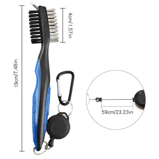 Golf Club Brush Ball Slot Cleaning Brush Cleaning Set, ZY-0021 Brush Blue, ZY-0021 Brush Black, ZY-0021 Brush Green, ZY-0021 Brush Red, ZY-0021 Brush Orange