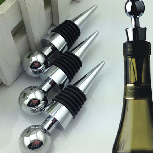 2 PCS Reusable Vacuum Sealed Red Wine Bottle Stopper, Round Shape