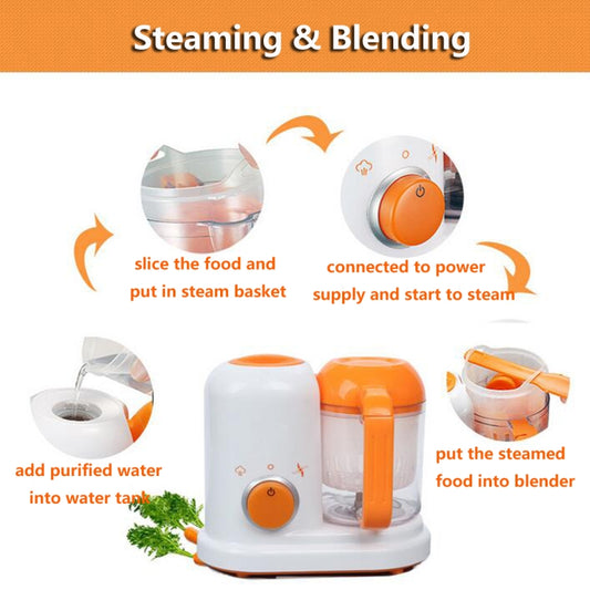 2 PCS Food Supplement Cooking Mixing One Multifunctional Electric Mini Baby Food Cooking Machine, Food Supplement