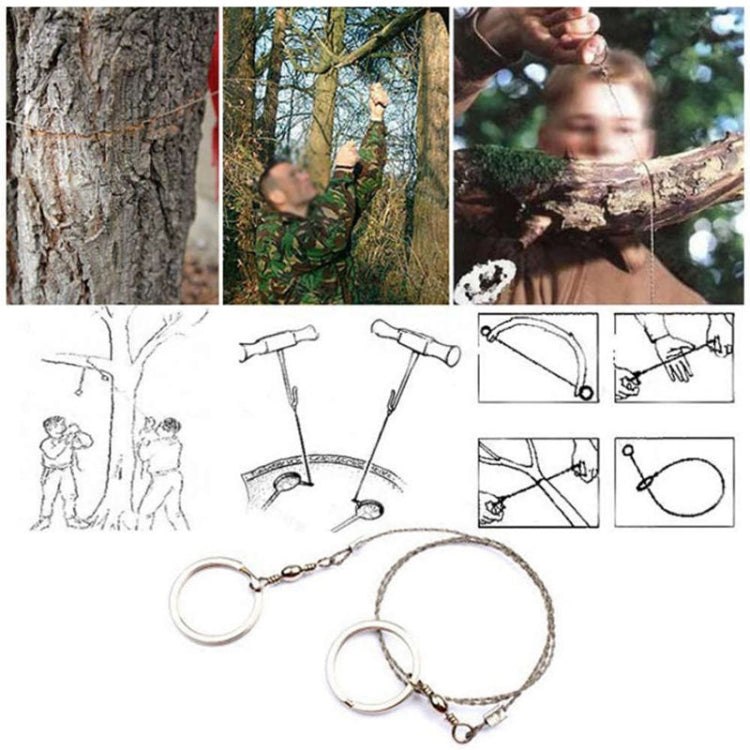 Handcuff keychain with braided cord and instruction sketches on a product layout