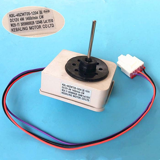 Refrigerator Fan Motor Parts for TCL Omar KBL-48ZWT05-1204 DC12V 4W 1450r/min CW W29-11 3059900028 1204B