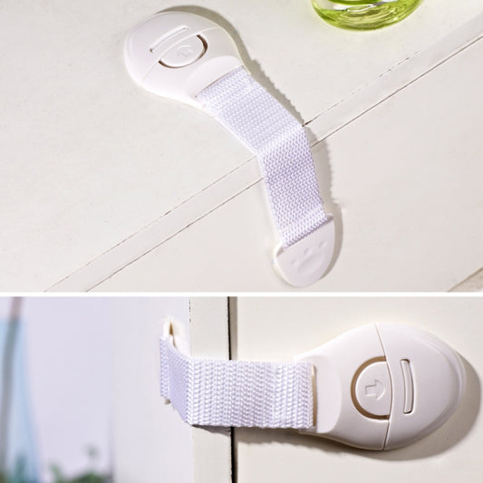 10 PCS/Lot Child Lock Protection Of Children Locking Doors For Children Safety Kids Plastic Lock, 10 PCS White