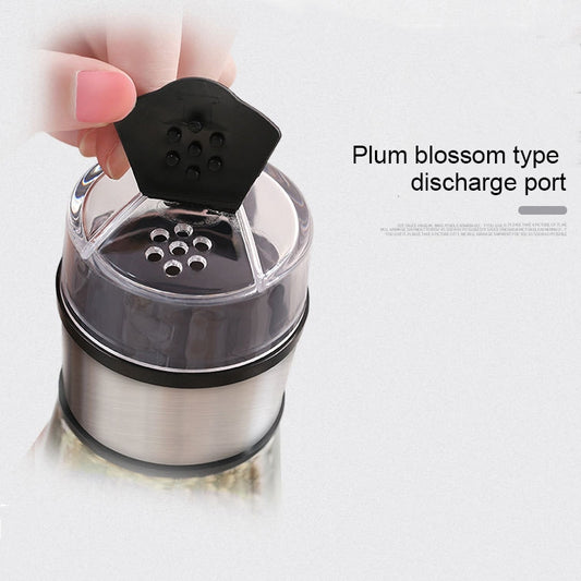Press Type Salt Control Bottle Kitchen Household Sealed Moisture-Proof Metering Tank Set, Press Type Salt Control Bottle