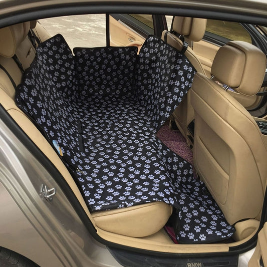 Waterproof Rear Back Pet Dog Car Seat Cover Mats Hammock Protector With Safety Belt, 130x150x38cm
