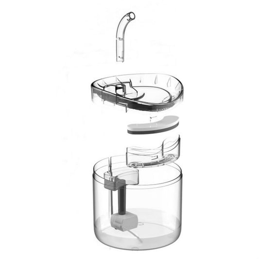 Pet Automatic Circulating Silent And Does Not Leak Electricity Water Dispenser, US Plug Transparent Color, UK Plug Transparent Color, US Plug Smart Induction Starter, EU Plug Smart Induction Starter