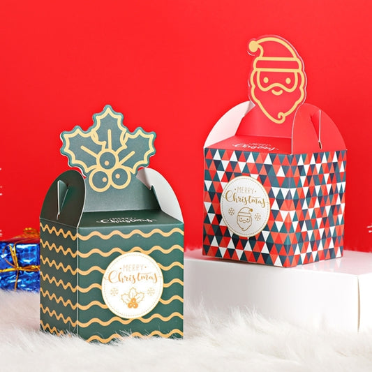 Christmas Eve Apple Packaging Gift Box Candy Box (Green), Green