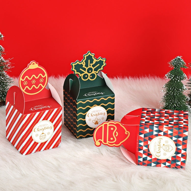 Christmas Eve Apple Packaging Gift Box Candy Box (Green), Green
