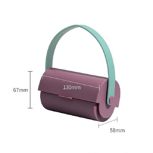 Handheld Lanyard Roller Sticky Hair Clothes Convenient Dust Removal Brush