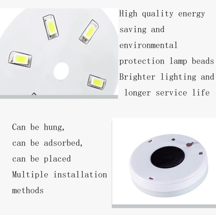 Intelligent Human Body Induction LED Night Light Control Bedroom Bedside Table Lamp, Battery Model, Rechargeable