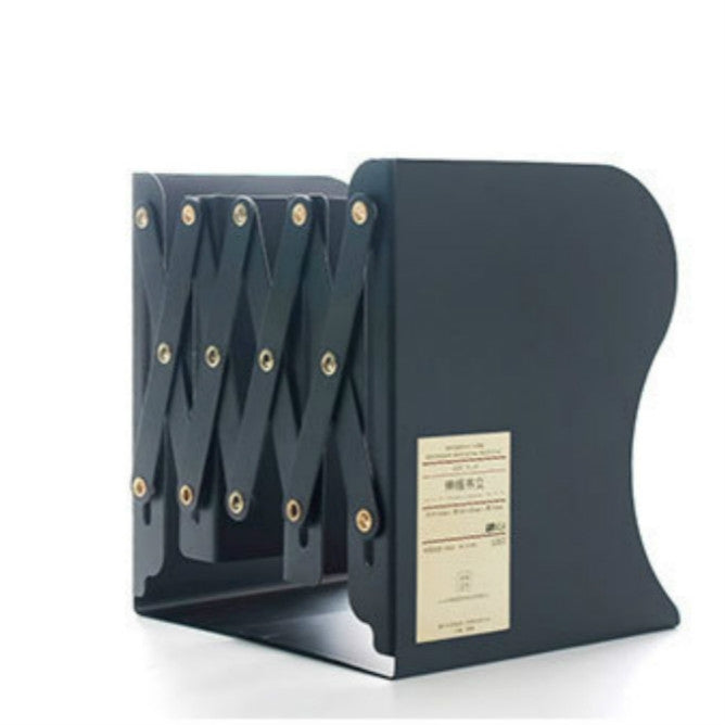 Adjust Bookshelf Large Metal Bookend Desk Holder Stand for Books Gift Stationery