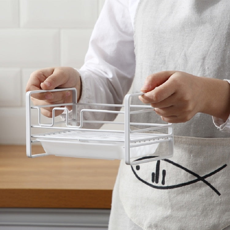 Kitchen Iron Drain Rack Steel Ball Soap Dishcloth Storage Rack, Kitchen Drain Rack
