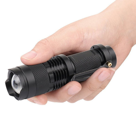 LED Outdoor Rechargeable Telescopic Zoom Mini Glare Flashlight, Single