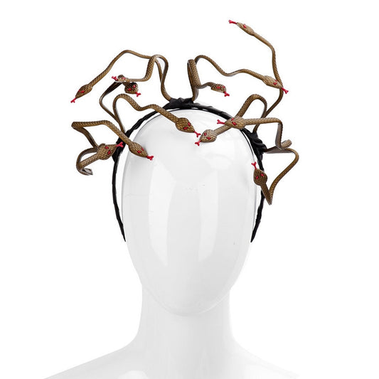 Halloween Carnival Stage Props Headdress Medusa Snake Cosplay Headband, Cosplay Headband