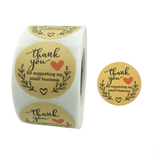 Rolls Thank You Stickers Baking Gift Sealing Sticker Wedding Holiday Label, Size: 5.0cm / 2inch, 2.5cm / 1inch 3 PCS, 3.8cm / 1.5inch 3 PCS, 5.0cm / 2inch