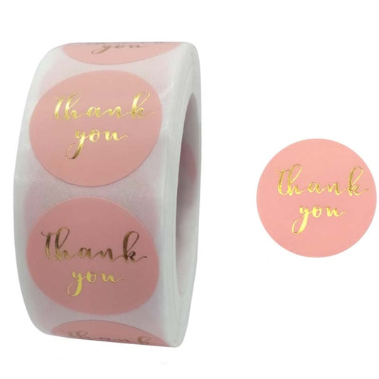 5 PCS Hot Stamping Thank You Sticker Seal Sticker Gift Wedding Decoration, C-09, C-04, C-10, C-11, C-21-25