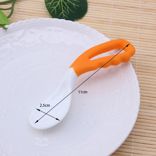 2 PCS Baby Curved Spoon Eat Spoon Baby Pacifier Feeding Spoon Solid Supplies Curved Spoon Children Tableware, Curved Spoon