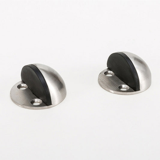 2pcs/pack Stainless Steel Door Stop Free Punch Door Top Cabinet Hardware Accessories, Door Stop Free Punch