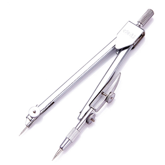 Stainless Steel Student Drawing Compass Math Geometry Tool (Included Box), Math Geometry Tool