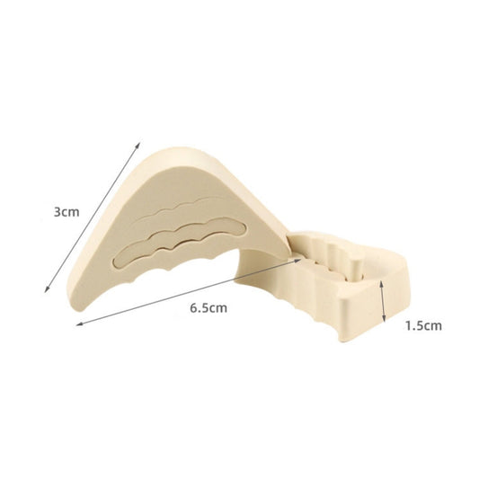 1 Pair Thickened Reduced Size Detachable Corrugated Soft Summer Forefoot Pad Toe Plug, Random Color Delivery