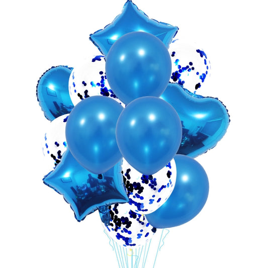 1 Set 18 Inch Aluminum Pearl Sequins Balloon Set Party Decoration Holiday Decoration