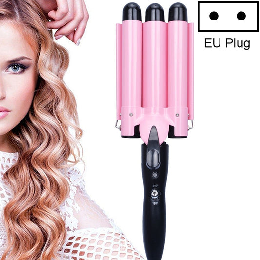 20-32m Automatic Ceramic Perm Splint Hair Curler 3 Barrels Big Wave Hair Curling Iron Tools, 20mm, 22mm, 25mm, 28mm, 32mm
