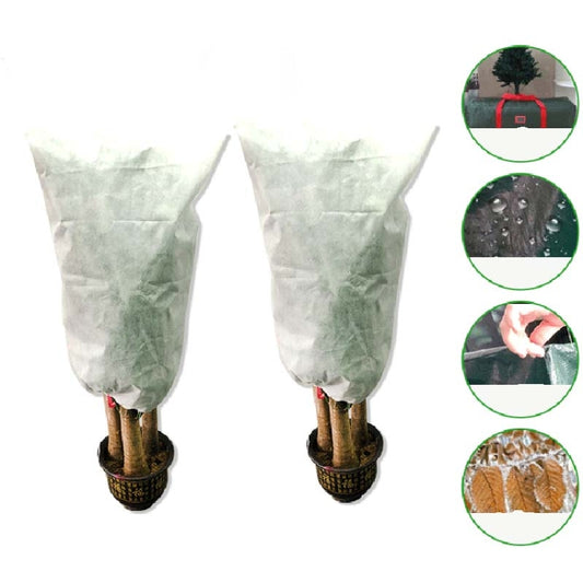 2 PCS Plant Freeze-Proof Cover Autumn And Winter Cold-Proof Tree Cover Non-Woven Plant Antifreeze Bag, 0.8mx1.2m, 0.6mx0.8m, 1.2x1.8m, 0.8mx1m
