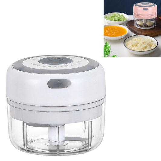 Electrical USB Rechargeable Garlic Mixing Masher Complementary Food Masher Stainless Steel Crushing Garlic Peeling Device Wireless Mini Garlic Cutter, White, Pink, Green