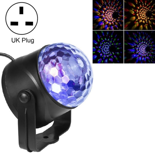 MGY-019 6W Remote Control LED Crystal Magic Ball Light Colorful Rotating Stage Laser Light, US Plug, EU Plug, UK Plug, AU Plug