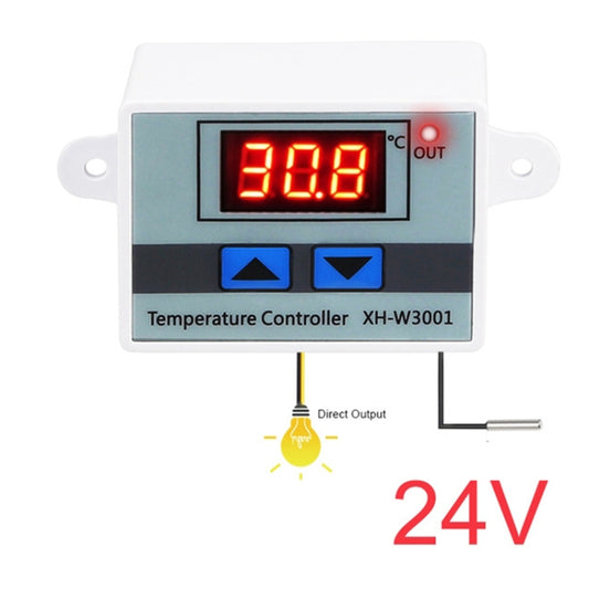 XH-W3001 Digital LED Temperature Controller Arduino Cooling Heating Switch Thermostat NTC Sensor, 12V, 24V, 220V, Probe line