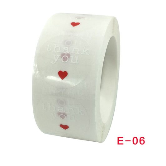 3 PCS Thank You Sticker Sealing Label Gift Packaging Decoration Sticker, E-06 Sticker