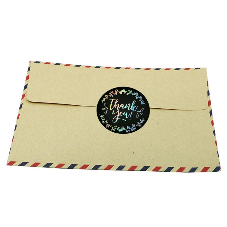 Boutique Packaging Supplies Round Rainbow Silver Laser Stickers, Silver