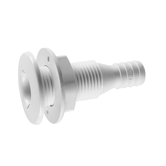 5/8 inch Plastic Thru-Hull Bilge Fitting For Bilge Pump Drain or Vent Hose Fitting for Boats Marine Yacht Sail Camper Truck, Vent Hose Fitting