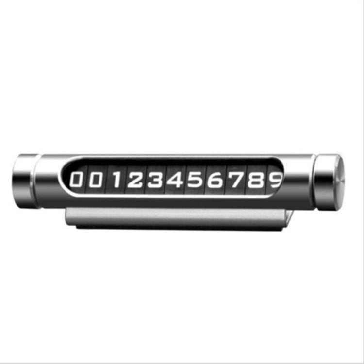 VODOOL black rotating luminous parking card with phone number dial, 0012345678
