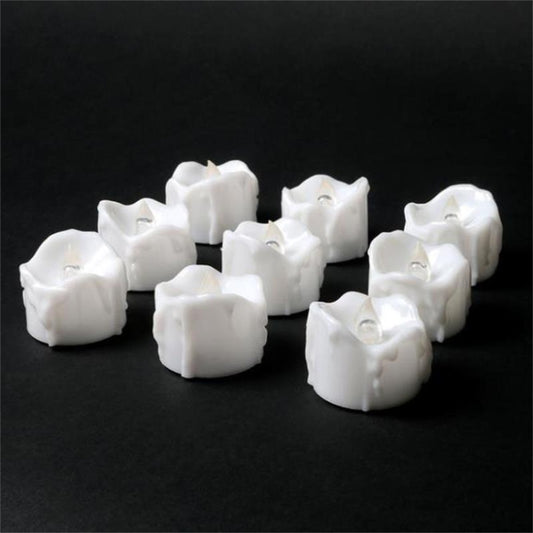 12 PCS/Box LED Candle Electronic Tea Wax Simulation Tears Electronic Candle Light Wedding Decoration Candle Light