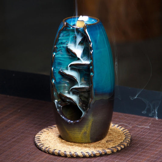 Ceramic Aromatherapy Furnace Lotus Smell Aromatic Home Office Incense Crafts Incense Burner Holder