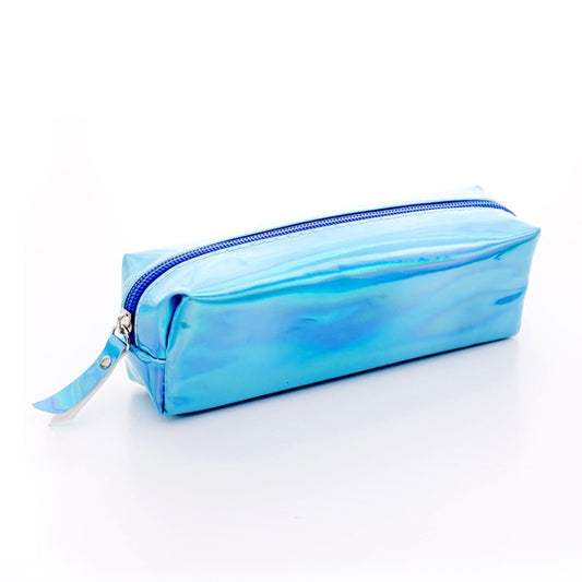 Iridescent Laser Pencil Case PU School Stationery Gift Cute Pencil Box