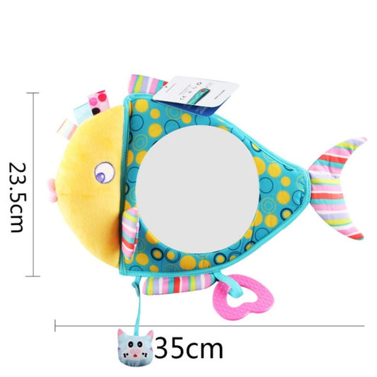 Baby Car Seat Reverse Car Rearview Mirror Pendant Plush Toy, 35 x 23.5 cm Fish Mirror, 35 x 23.5 cm Brown Bear Mirror, 35 x 23.5 cm Ocean Mirror, 35 x 23.5 cm Penguin Mirror