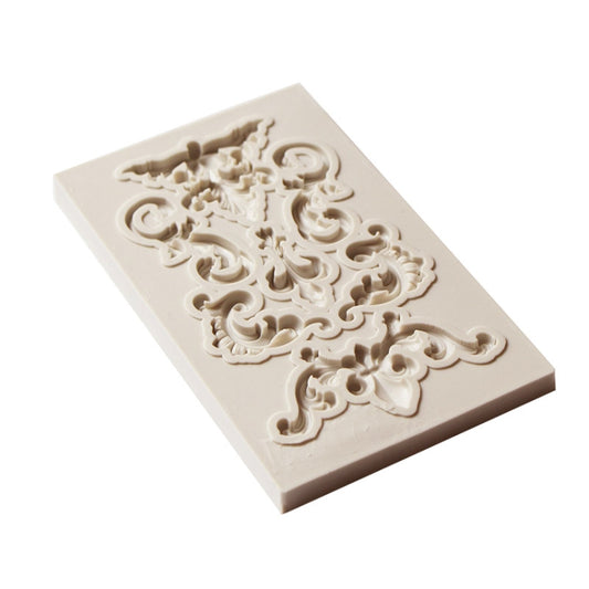 2 PCS Border Silicone Mold Fondant Mold Cake Decorating Tools Chocolate Mold, Border Silicone Mold