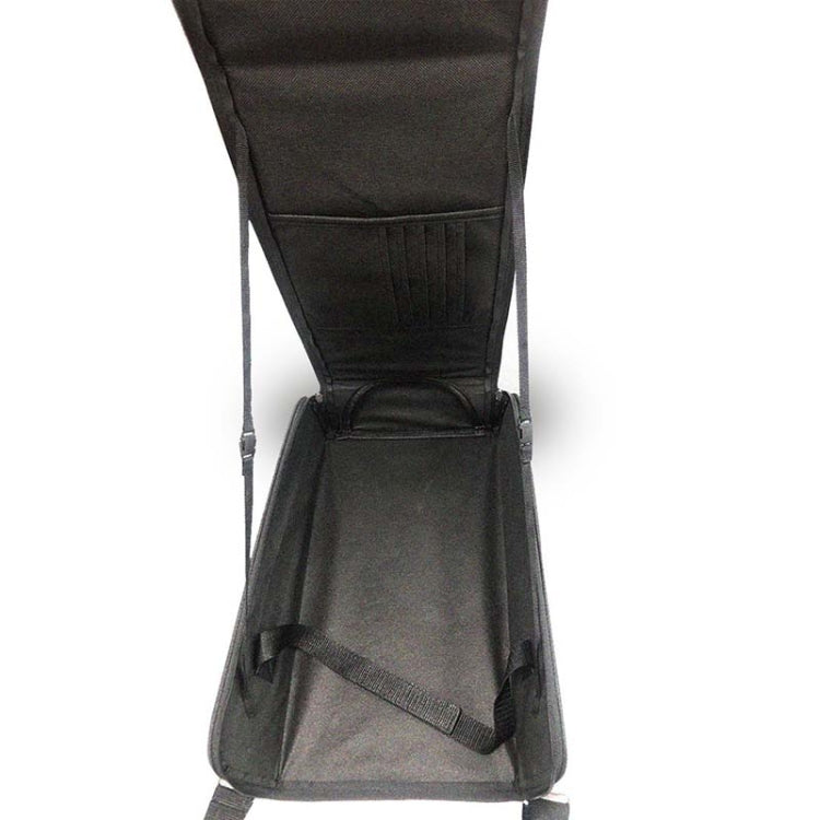 Open black console protection bag with inner base and elastic hold straps
