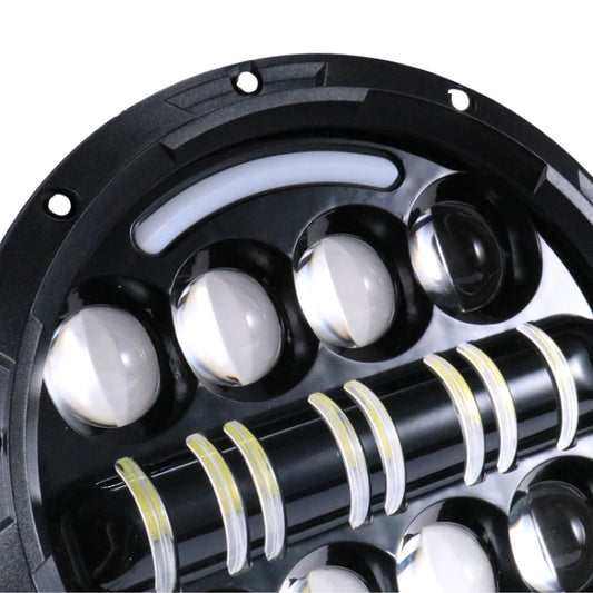 7 Inch Motorcycle Retro Modified Headlights Day Trip LED Far Near Beam Lights For Wrangler / Harley, Day Trip LED Far Near Beam Lights