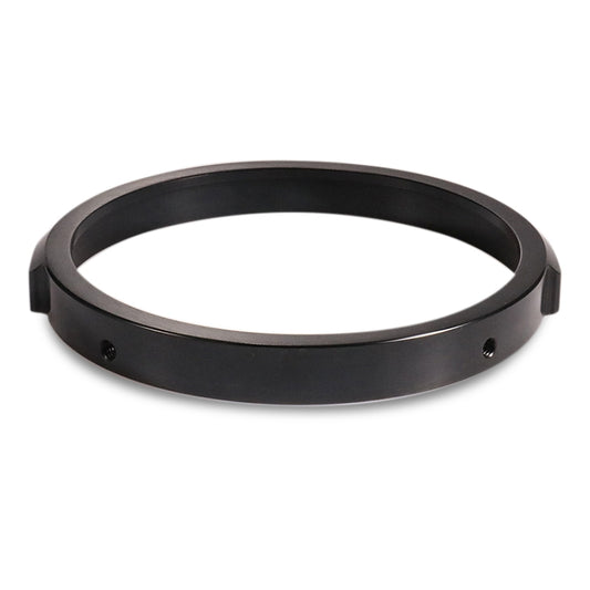 5.75 Inch Round Retro Headlight Ring Motorcycle Headlight Modification Parts, Black, Silver