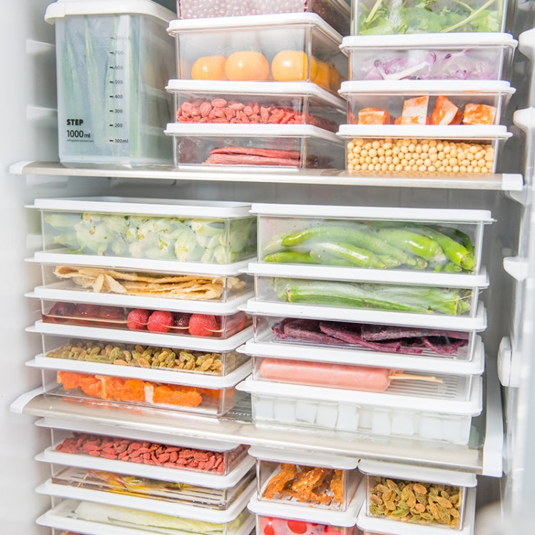 Refrigerator Storage Fresh-Keeping Box Kitchen Can Be Stacked With Frozen Fruit Sealed Box, Small, Medium, Large