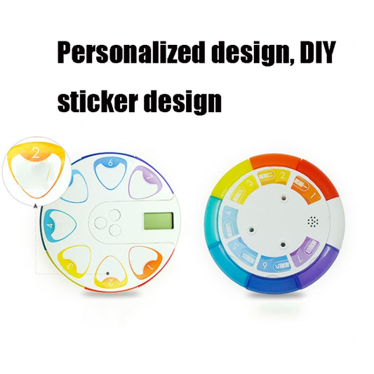 TF217 Portable Timing Reminder Dustproof Plastic Pill Box Pill Storage Box