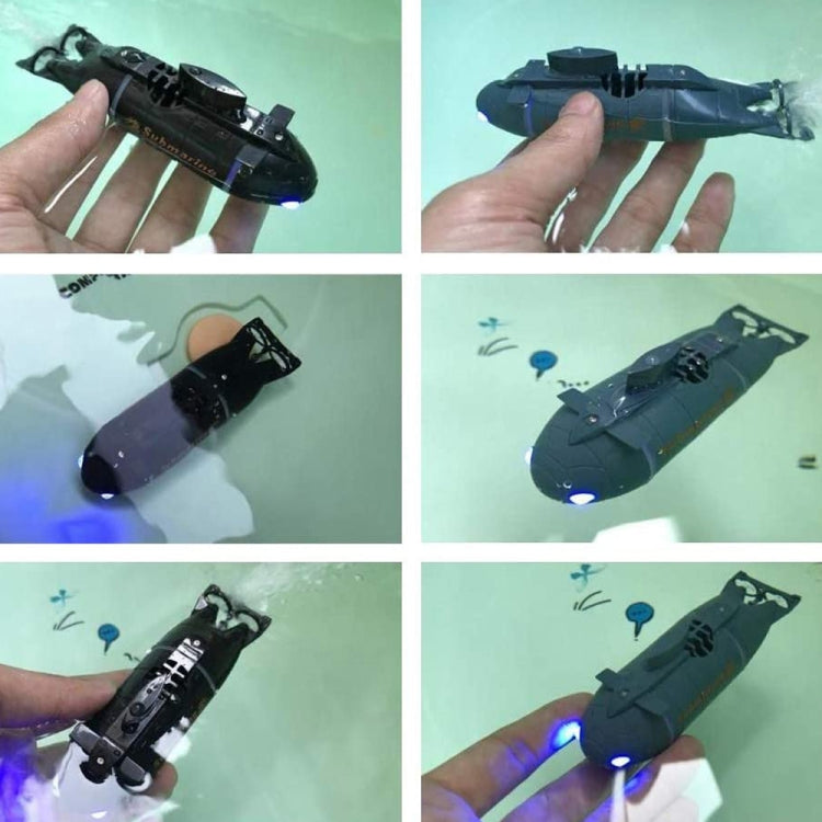 Handheld remote-controlled mini submarine with LED lights and motion fins