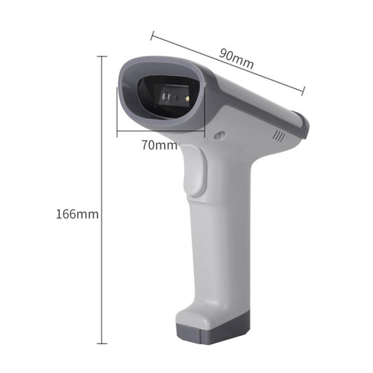 Deli 14950 One-Dimensional Two-Dimensional Scanner Supermarket Catering Scanning Gun, Wired (Black), Wired (White), Wireless (Black), Wireless (White)
