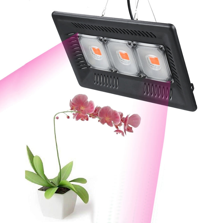 Black ultra-thin LED plant grow light with COB LEDs and hanging cord